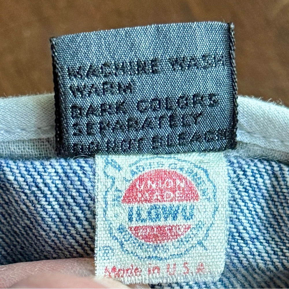 Vintage Lizwear Petites Flared A-Line Long Stonewashed Denim Skirt; 6 Petite - Picture 7 of 9